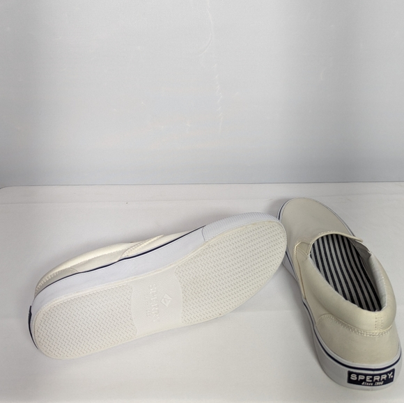 NEW Sperry Mens Striper II Slip On Sneaker Sz 8 grey - Picture 3 of 4